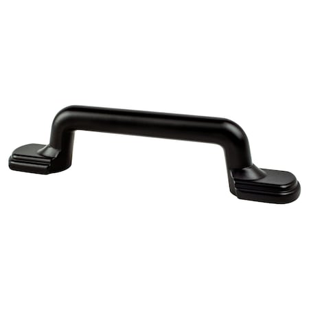 Berenson 3 in. Traditional Advantage Two CC Matte Black Rounded End Pull 9189-1055-P